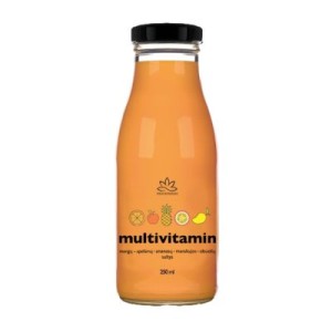 Multivitaminų sultys 100 % MOODMASH, 250 ml (stiklas)